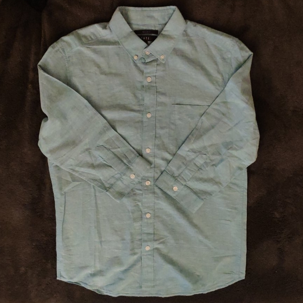 Tate Green Button Down Shirt